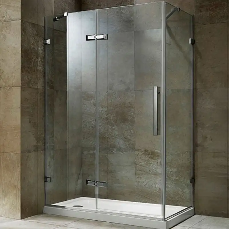 Custodie vasche da bagno camere da bagno a buon mercato doccia 8mm porte doppie in vetro porta doccia