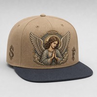 Casquette Snapback à visière plate, imprimée, 5 panneaux, style Trucker, avec face en mousse et filet, style West Coast Gothic Chicano Urban Streetwear, en gros