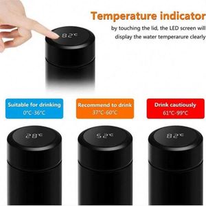 Ys39 - Termo Inteligente de 16 oz con Indicador de Temperatura, Botella de Agua con Logotipo Impreso, Caja de Regalo Empresarial - Product Image 5