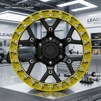 Rines de Aleación Forjados Todoterreno LEAD Personalizados OEM de 17-24 Pulgadas con Beadlock de Aluminio 6061-T6, Nuevos con 5 Años de Garantía para 4x4, SUV y Jeep