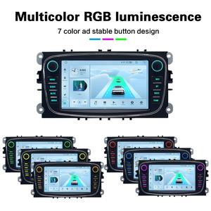 راديو سيارة <span class=keywords><strong>2</strong></span> دين أندرويد لفورد فوكس <span class=keywords><strong>2</strong></span> S-Max Mondeo Mk4 9 Galaxy C-Max Kuga <span class=keywords><strong>3</strong></span> GPS بلوتوث AM 4G 7 "2DIN - Product Image 2