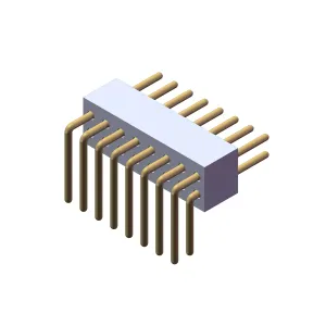 40 pin dip ic soket 1.27mm çift sıra sağ açı DIP yuvarlak quad row pin başlık soket