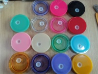 Lot de 6 couvercles de rechange colorés en plastique avec trou pour paille, anti-déversement, pour gobelets de 16 oz, couvercles en plastique colorés pour canettes de bière de 16 oz