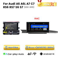 Navifly MNX 12.3 pouces Android13 système audio de voiture pour Audi A6 A6L A7 C7 RS6 RS7 S6 S7 2012-2018 prise en charge DSP + AMP 4GLte + wifi