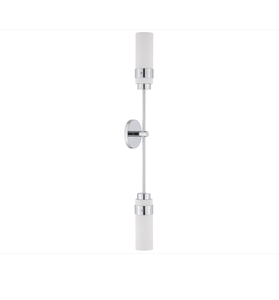 Frosted Opal Glass Shade Brushed Nickel Light Fixtures <b>Wall</b> <b>Sconce</b> with Brushed Nickel Iron Design for Hotel Staging - Product Image 5
