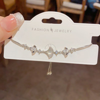 Bracelet à breloques en feuille plaqué or Resoul avec zircon cubique et opale, bracelet coulissant, bracelets d'été pour femmes