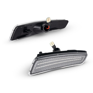 2 PCS Feux latéraux LED pour garde-boue avant pour Pontiac G8 <span class=keywords><strong>GT</strong></span> GXP <span class=keywords><strong>2008</strong></span>-2009 Feux de marqueur de pare-chocs latéral à lentille transparente - Product Image 5