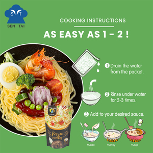 Nouilles de konjac à l'avoine sans gluten, instantanées, faibles en calories, végétaliennes, en boîte et en sachet pour une alimentation saine - Product Image 4