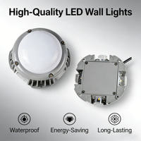 Façade de bâtiment de lampe de mur de LED en forme de croix lumière blanche chaude matériel de PC émission de lumière à IP65