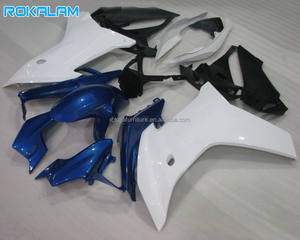 Kit de carénage bleu et blanc pour Honda CBR600F <span class=keywords><strong>2011</strong></span> 2012 2013 CBR600 <span class=keywords><strong>F</strong></span> 11 12 13 <span class=keywords><strong>CBR</strong></span> 600F Carénage de sportbike de rechange - Product Image 1