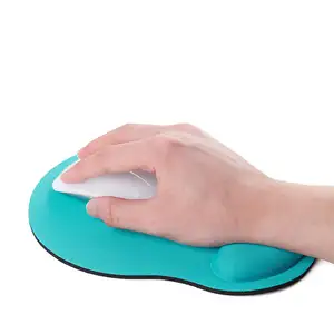 Bantalan mouse sublimasi ramah lingkungan, tikar meja kantor EVA ergonomis kantor game PVC bantalan mouse dengan pergelangan tangan
