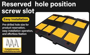 Tampon réfléchissant en caoutchouc lesté élargi de style européen pour la sécurité routière - Product Image 3