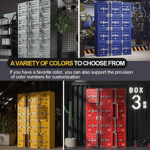 Armoire en fer robuste de grande capacité placard <span class=keywords><strong>casier</strong></span> en acier industriel pour <span class=keywords><strong>atelier</strong></span> Commercial cuisine hôtel ensemble de meubles de salle de sport - Product Image 5