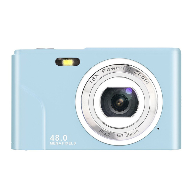 48MP Digital Camera for Photography 16X Zoom 1080HD Video Camera Auto Focus Portable & Compact for Beginners