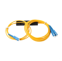 Divisor PLC de fibra óptica 1x4 LGX con inserción de tarjeta de casete Sc/APC de 1:2 puertos para uso en red