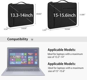 Sac de transport professionnel durable pour <span class=keywords><strong>ordinateur</strong></span>, compatible MacBook Air/Pro, <span class=keywords><strong>HP</strong></span>/ThinkPad, avec poignée de protection pour <span class=keywords><strong>tablette</strong></span> et <span class=keywords><strong>ordinateur</strong></span> <span class=keywords><strong>portable</strong></span> - Product Image 4
