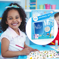 Kit de álbum de recortes para principiantes niños y niñas, conjunto de suministros para diario, planificador de papel, cuaderno y diario, conjunto de regalo para estudiantes, juego para tomar notas