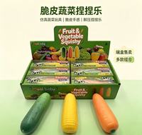 10 Model Mainan Squishy Buah dan Sayuran Baru yang Renyah, Anggur Nanas Stroberi dengan Suara Renyah, Mainan Remas PU Slow Rebound Grosir