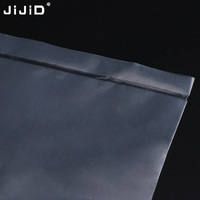 Sac plat personnalisé JIJID, transparent, de qualité alimentaire, résistant à l'humidité, petit sac en plastique PE pour vêtements, sac en plastique transparent thermoscellable