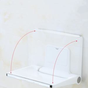 Siège de douche pliant mural chaises de salle de bain pour cabine d'essayage pour personnes âgées maison changement de chaussures hôtel hôpital - Product Image 6