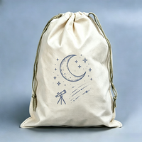 Sac promotionnel en non-tissé avec cordon de serrage, logo personnalisé, coutures durables, léger, recyclable, motif dessin animé, pour rangement