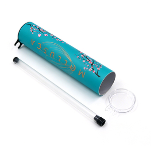 บรรจุภัณฑ์ทรงกระบอกแบบมีร่องสำหรับใส่ซูชิ เค้ก และโรล ทำจากวัสดุรีไซเคิล ย่อยสลายได้ เกรดอาหาร ขนาดสั่งทำได้ พิมพ์สี่สี - Product Image 2