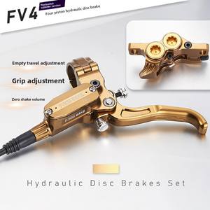 Cilindro horizontal de cuatro pistones Fv4H Freno de disco de presión de aceite hidráulico para bicicleta de montaña y freno de disco para uso en bicicleta - Product Image 5