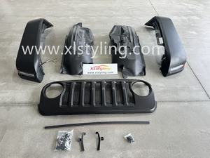 Accessoires extérieurs de voiture ancien à nouveau kit de carrosserie pour <span class=keywords><strong>Jeep</strong></span> <span class=keywords><strong>Wrangler</strong></span> JK à JL style fender flare et calandre - Product Image 3