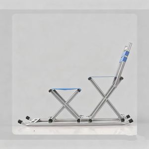 <span class=keywords><strong>Luge</strong></span> pliable pour deux personnes en polyester, chariot à glace portable, écologique, pour divertissement familial en hiver en plein air - Product Image 1