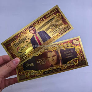 Thẻ nhựa Mỹ Charlie Kirk 1993-2025, mệnh giá 100.000 đô la, phủ vàng 24k, quà tặng - Product Image 6