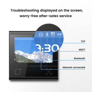Coolcode cửa DW200-standard-RS485 kiểm soát truy cập đầu đọc NFC cửa IC mã vạch QR mã Bluetooth Đầu đọc màn hình cảm ứng cửa - Product Image 2