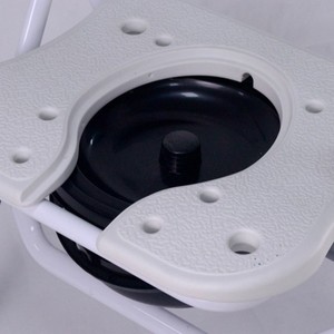 966L Dual-Purpose Folding Toilet <b>Chair</b> Aluminum Alloy <b>Commode</b> Stool For Elderly Patients Disabled Bathroom Use - Product Image 2