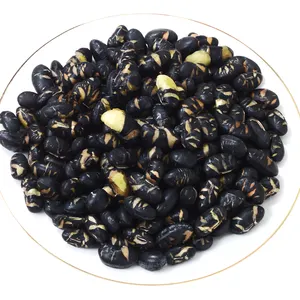 Nutritious Healthy Roasted Black Soybeans Snack With Green Kernel Bean Snack