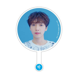 Grand éventail à main en plastique imprimé kpop personnalisé - Product Image 2