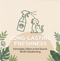 Spray Désodorisant Personnalisé pour Animaux de Compagnie, à Base d'Extraits Végétaux Naturels, Sans Alcool, Doux, pour Chiens et Chats, Fournitures de Toilettage pour Animaux