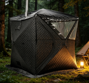 Tente de sauna imperméable Vanace pour 4 personnes, résistante aux déchirures, pour le camping en plein air - Product Image 1