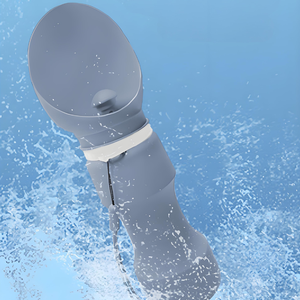 Bouteille en silicone écologique personnalisée pour chien, légère, pour voyage, utilisation intérieure/extérieure, pour l'alimentation et l'abreuvement de votre animal - Product Image 5