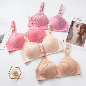 Lingerie <span class=keywords><strong>grande</strong></span> <span class=keywords><strong>taille</strong></span> soutien-gorge push up sans fil pour femmes soutien-gorge large respirant à couverture complète <span class=keywords><strong>taille</strong></span> 40 adapté aux femmes obèses - Product Image 1