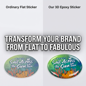 Pegatina Epoxi Personalizada con Diseño Personalizado, Impresión de Etiquetas con Logotipo 3D, Pegatinas con Resina Epoxi Transparente - Product Image 4