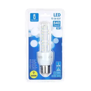 Lampadina LED U, 9W, E27, formato efficiente per l'illuminazione interna ed esterna, risparmia energia e prolunga la durata della lampada. - Product Image 2
