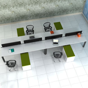 โต๊ะคอมพิวเตอร์สำนักงานดีไซน์ทันสมัยปี <span class=keywords><strong>2025</strong></span> โครงอะลูมิเนียม สำหรับ 8 คน - Product Image 1