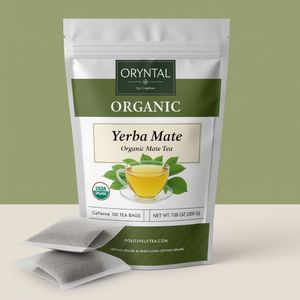 Muestra Gratuita de Bolsitas de Té de <span class=keywords><strong>Yerba</strong></span> Mate Orgánica (Sin Humo), 100 Unidades |   Bolsitas de Té Ecológicas, Sin OMG - Product Image 1