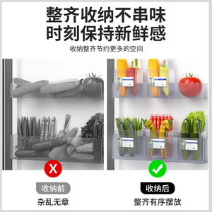 Refrigerator Side Door <b>Storage</b> Box Rectangle Hanging Food Organizer <b>For</b> <b>Kitchen</b> Use - Product Image 4