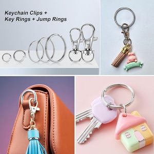 Mousquetons pivotants en métal <span class=keywords><strong>pour</strong></span> porte-clés, crochets pivotants en vrac, anneaux en D, glissières <span class=keywords><strong>pour</strong></span> sacs à main, sangles, colliers <span class=keywords><strong>pour</strong></span> chiens, <span class=keywords><strong>matériel</strong></span> de <span class=keywords><strong>couture</strong></span> DIY - Product Image 5