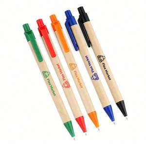 Bolígrafo de Papel Kraft Personalizado con Logotipo para Mercado de Puestos, Bolígrafo de Papel Ecológico Barato para Promoción, Personalizable con Logotipo para Mercado de Puestos - Product Image 1
