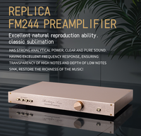 Penguat Transistor Line Front Stage BRZHIFI FM244 Hifi Preamplifier Sistem Home Theater dengan Amplifier Hifi Karaoke