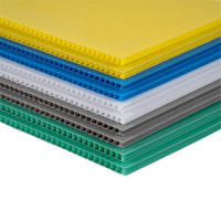 Feuille de plastique ondulé PP personnalisée avec différentes options d'épaisseur et de couleur pour l'emballage et l'impression