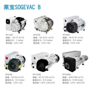 ปั๊มสุญญากาศแบบใบพัดโรตารี่ชนิดน้ำมัน Leybold Sogevac 1 แรงม้า มอเตอร์ไฟฟ้าสามเฟส เชื่อมต่อแบบหน้าแปลน - Product Image 3