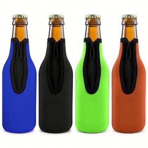 Funda de Neopreno para Botellas de Cerveza con Cierre, Diseño Personalizado, Económica y en Oferta, Funda Portátil para Botellas de Cerveza - Product Image 3
