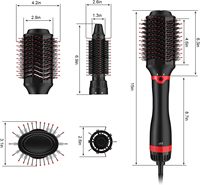 Sèche-cheveux professionnel ionique en plastique 1200W Ulelay Factory Wholesale, brosse à air chaud électrique, diffuseur, sèche-cheveux 1 étape